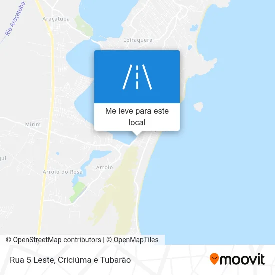 Rua 5 Leste mapa