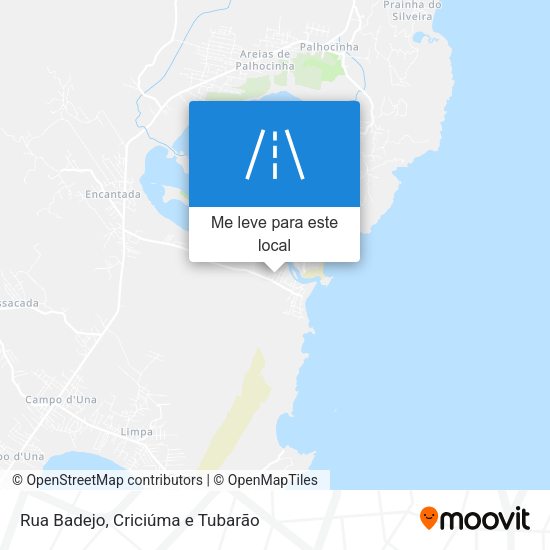 Rua Badejo mapa