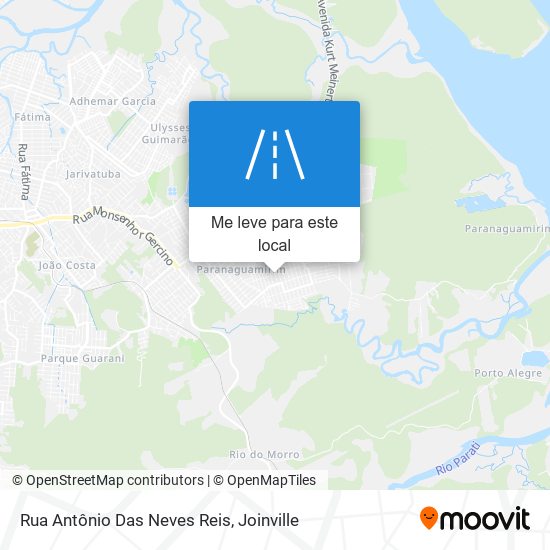 Rua Antônio Das Neves Reis mapa
