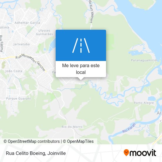 Rua Celito Boeing mapa