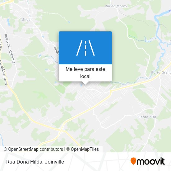 Rua Dona Hilda mapa