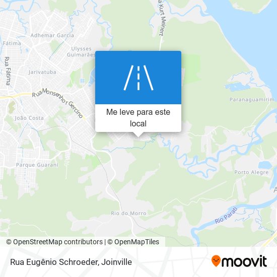 Rua Eugênio Schroeder mapa