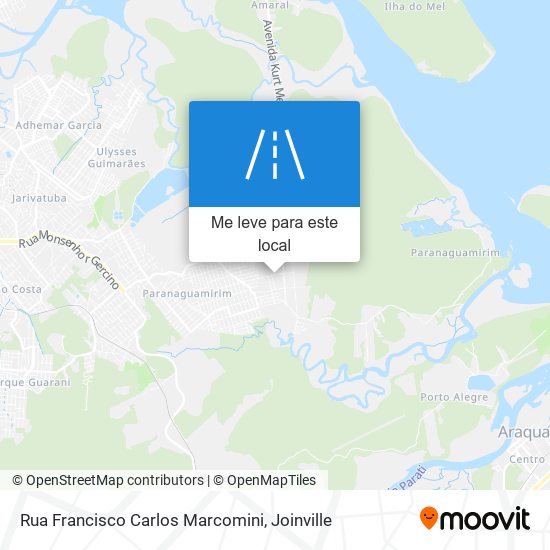 Rua Francisco Carlos Marcomini mapa