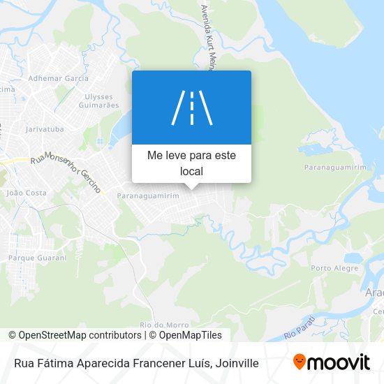 Rua Fátima Aparecida Francener Luís mapa