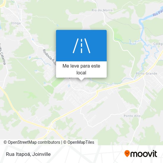 Rua Itapoá mapa