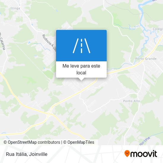 Rua Itália mapa