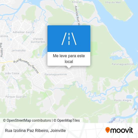 Rua Izolina Paz Ribeiro mapa
