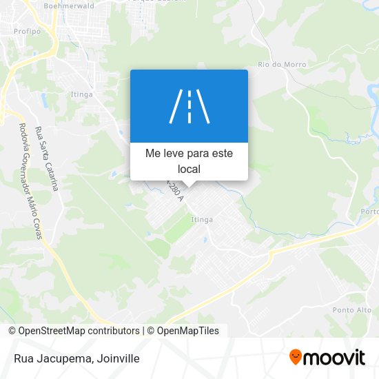 Rua Jacupema mapa