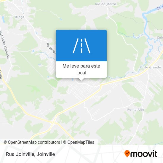 Rua Joinville mapa