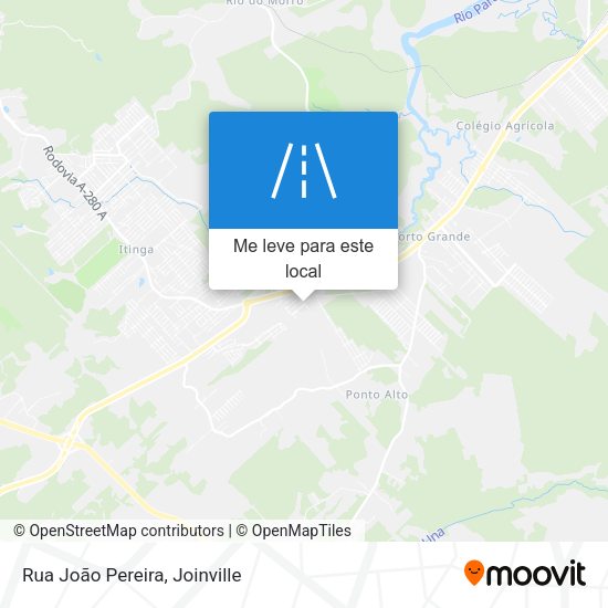 Rua João Pereira mapa