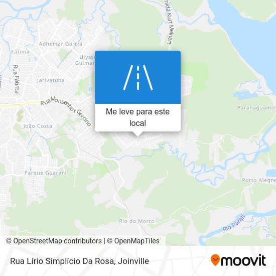 Rua Lírio Simplício Da Rosa mapa