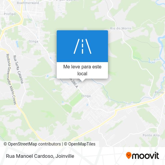 Rua Manoel Cardoso mapa