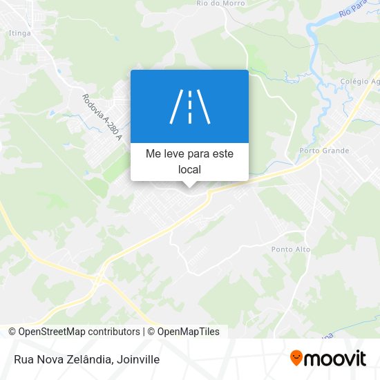 Rua Nova Zelândia mapa