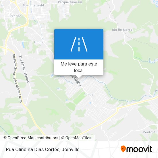 Rua Olindina Dias Cortes mapa