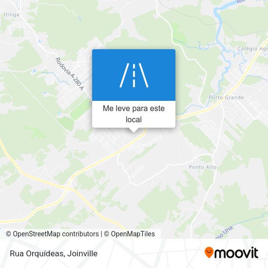 Rua Orquídeas mapa