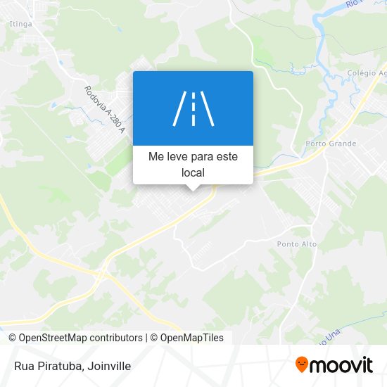 Rua Piratuba mapa