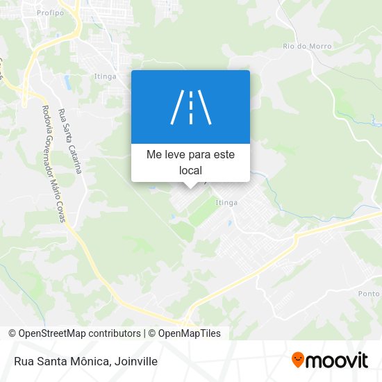 Rua Santa Mônica mapa