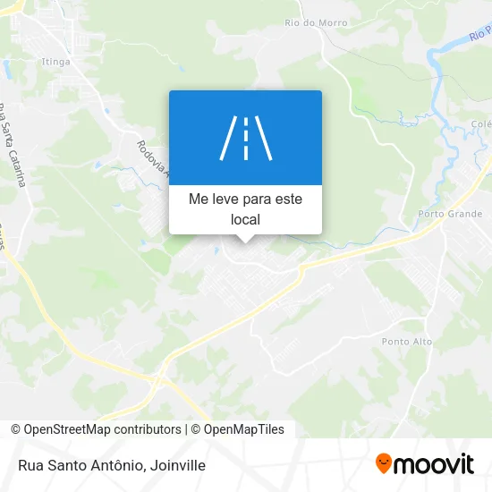 Rua Santo Antônio mapa