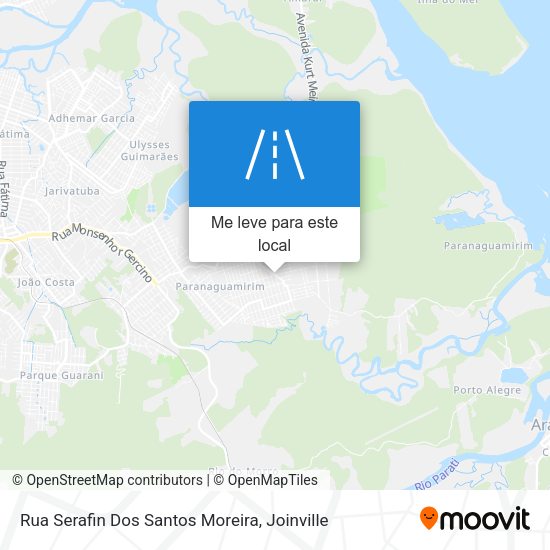 Rua Serafin Dos Santos Moreira mapa