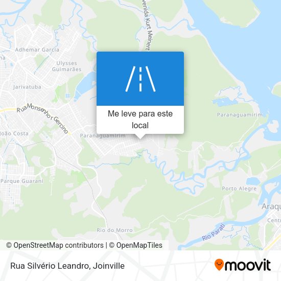 Rua Silvério Leandro mapa