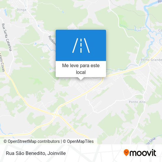 Rua São Benedito mapa