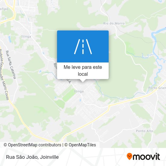 Rua São João mapa