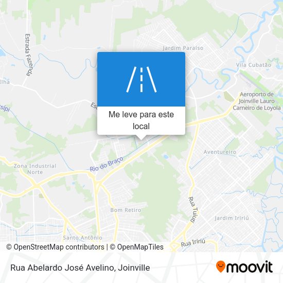 Rua Abelardo José Avelino mapa