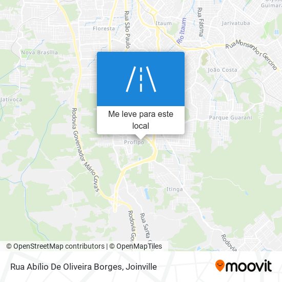 Rua Abílio De Oliveira Borges mapa