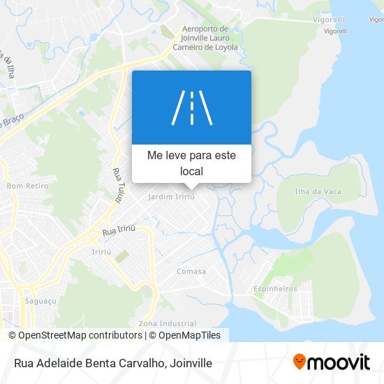 Rua Adelaide Benta Carvalho mapa