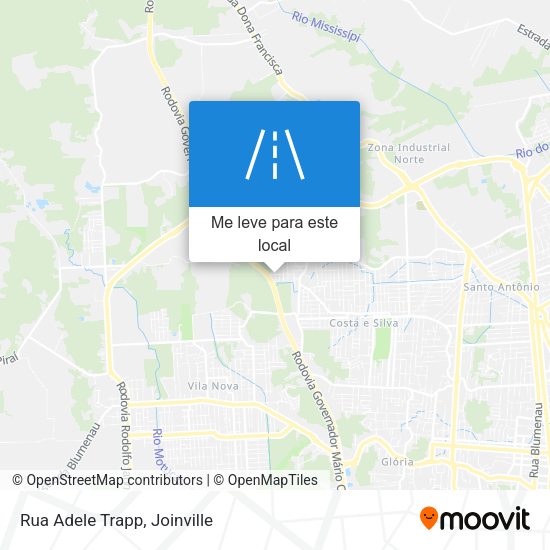 Rua Adele Trapp mapa