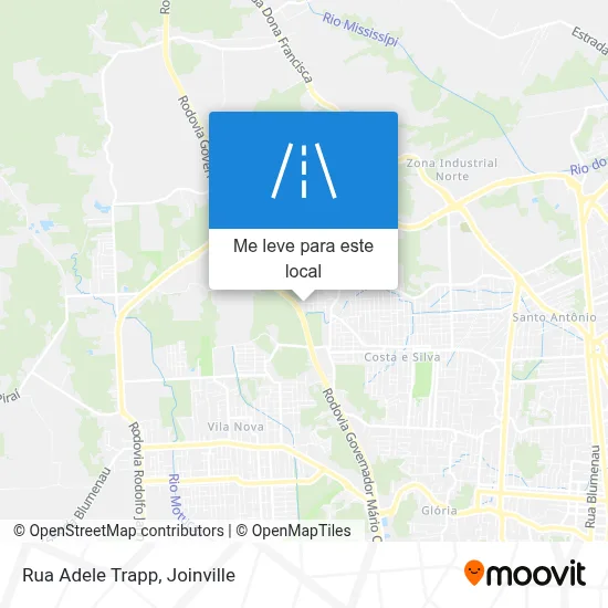 Rua Adele Trapp mapa