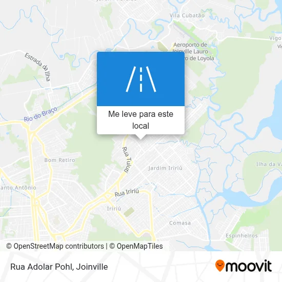 Rua Adolar Pohl mapa
