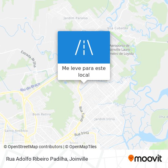 Rua Adolfo Ribeiro Padilha mapa