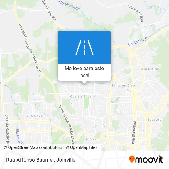 Rua Affonso Baumer mapa
