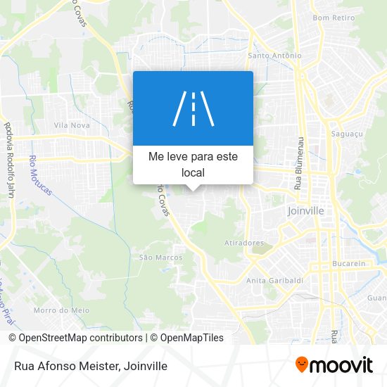 Rua Afonso Meister mapa