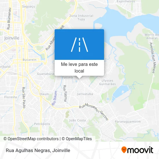 Rua Agulhas Negras mapa