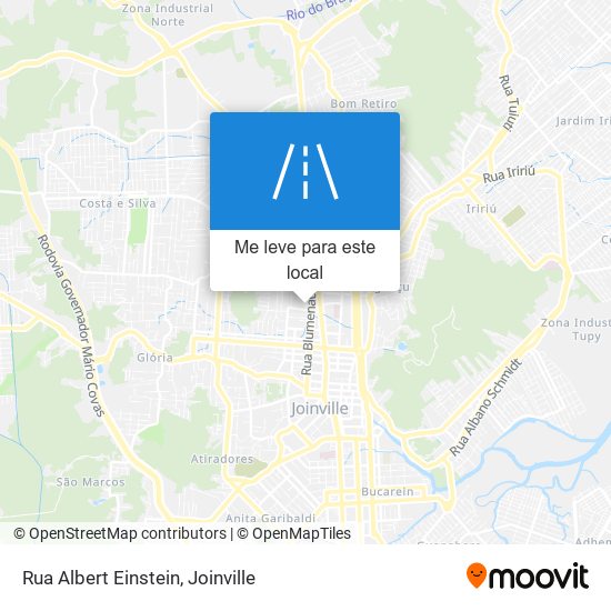 Rua Albert Einstein mapa