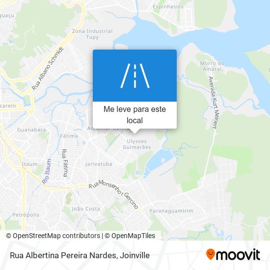 Rua Albertina Pereira Nardes mapa