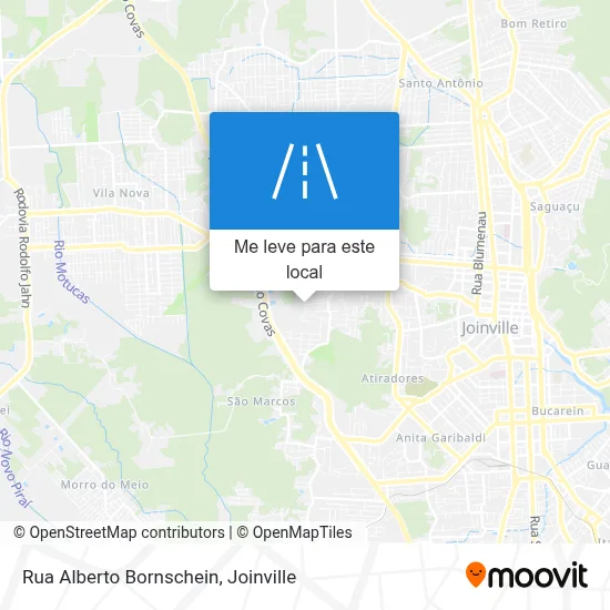 Rua Alberto Bornschein mapa