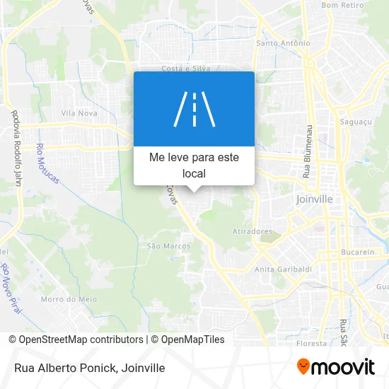 Rua Alberto Ponick mapa