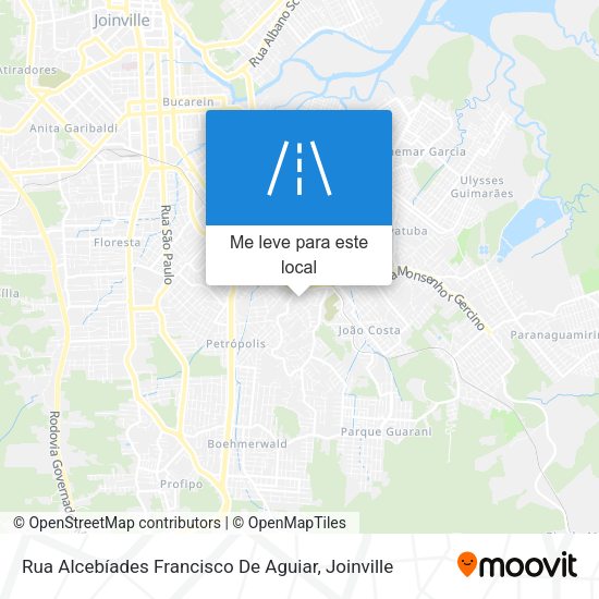 Rua Alcebíades Francisco De Aguiar mapa