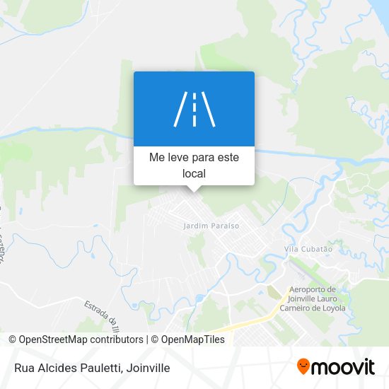 Rua Alcides Pauletti mapa