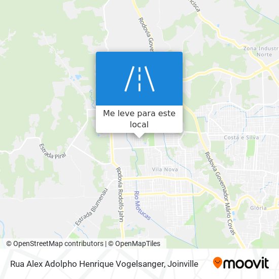 Rua Alex Adolpho Henrique Vogelsanger mapa