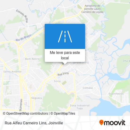 Rua Alfeu Carneiro Lins mapa