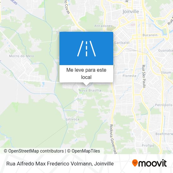 Rua Alfredo Max Frederico Volmann mapa