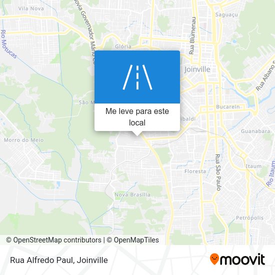 Rua Alfredo Paul mapa