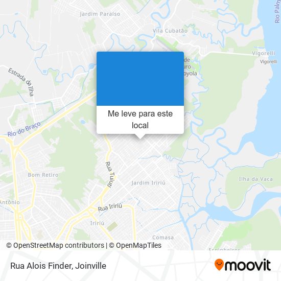 Rua Alois Finder mapa