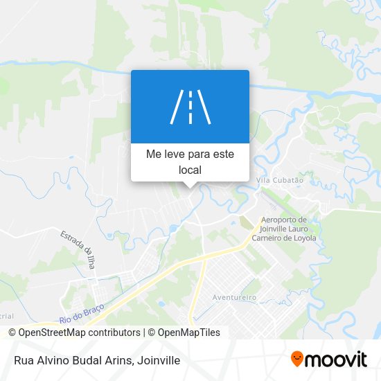 Rua Alvino Budal Arins mapa