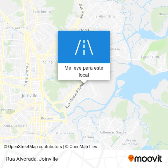 Rua Alvorada mapa