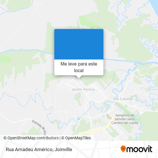 Rua Amadeu Américo mapa